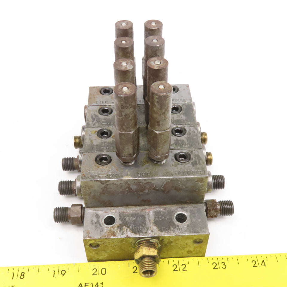 Trabon Lubriquip MSP-5T MSP-10T Modular Lubrication Divider Valve Assembly
