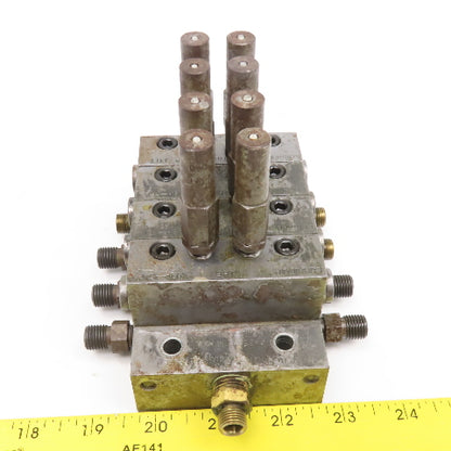 Trabon Lubriquip MSP-5T MSP-10T Modular Lubrication Divider Valve Assembly