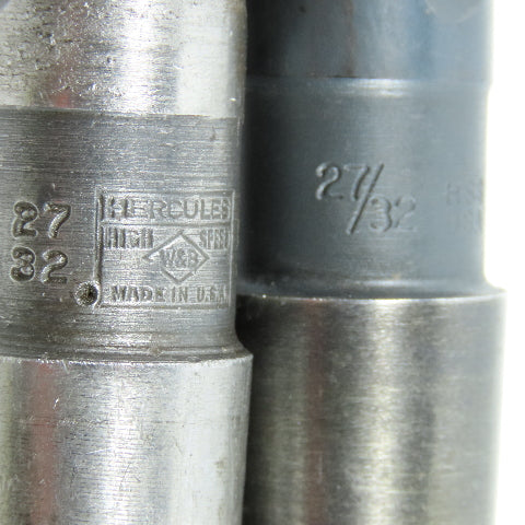 27/32" #3MT Morse Taper 2 Flute Twist Drill Bit 135° Lot of 2