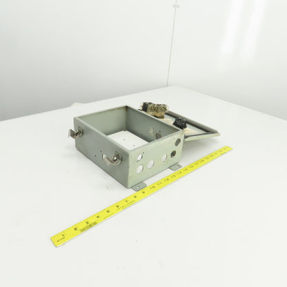 Hammond 10" x 8" x 4" Electrical Enclosure W/Backplate & Switches 600V