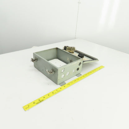 Hammond 10" x 8" x 4" Electrical Enclosure W/Backplate & Switches 600V