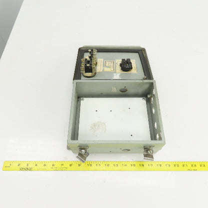 Hammond 10" x 8" x 4" Electrical Enclosure W/Backplate & Switches 600V
