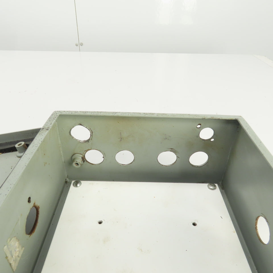 Hammond 10" x 8" x 4" Electrical Enclosure W/Backplate & Switches 600V