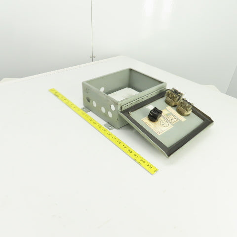 Hammond 10" x 8" x 4" Electrical Enclosure W/Backplate & Switches 600V