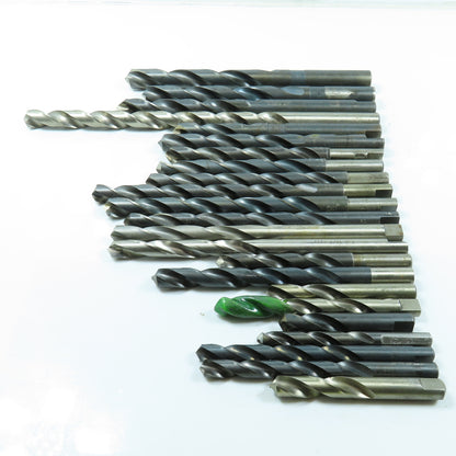 27/64" To 3/4" High Speed Steel Drill Bit Misc. Lot of 23
