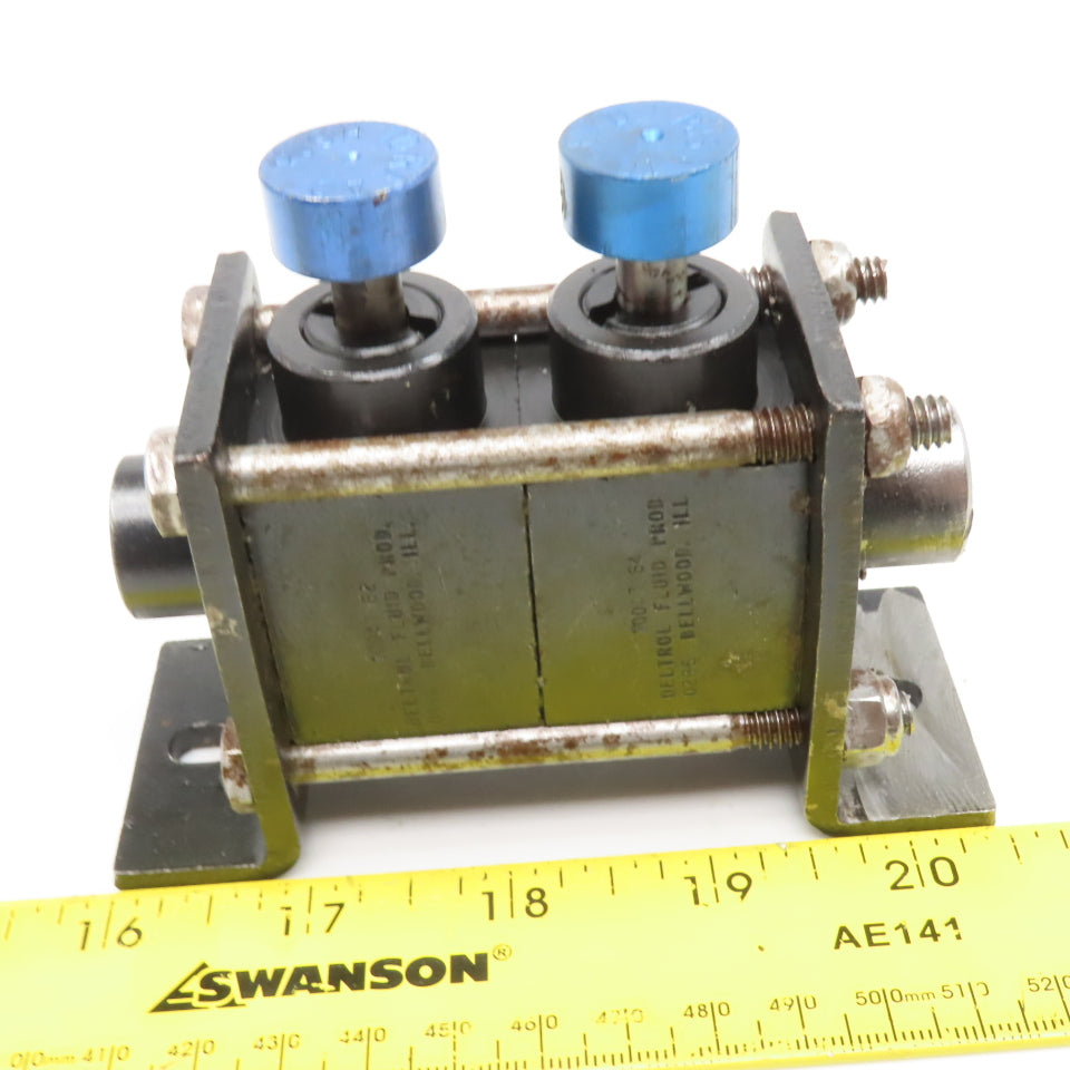 Deltrol 10047-64 10047-62 2 Position Pressure Gauge Isolator Valve 1/4" NPT