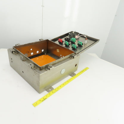 16" x 16" x 7" Stainless Steel Electrical Enclosure W/Backplate & Controls