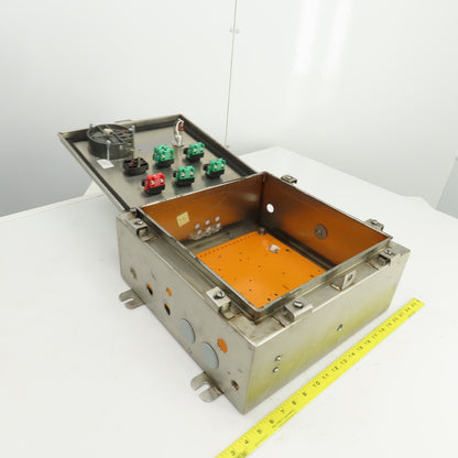 16" x 16" x 7" Stainless Steel Electrical Enclosure W/Backplate & Controls