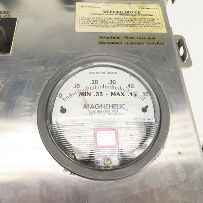 16" x 16" x 7" Stainless Steel Electrical Enclosure W/Backplate & Controls