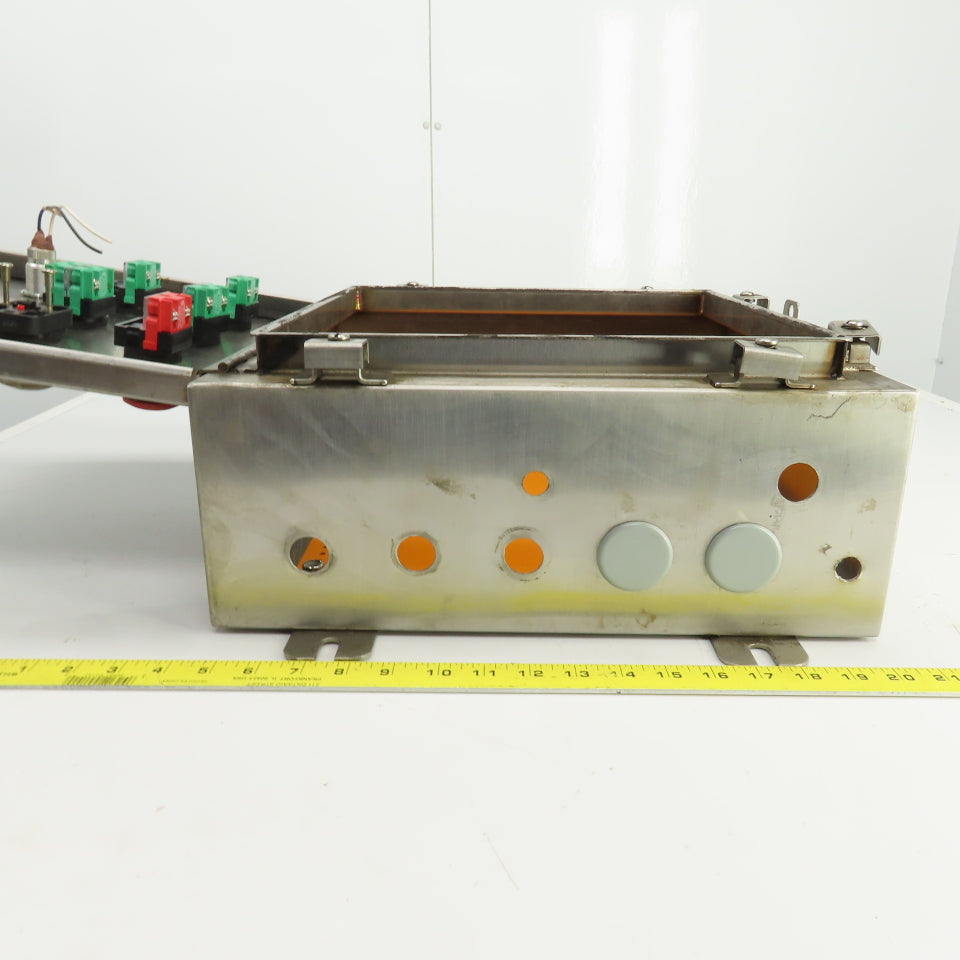 16" x 16" x 7" Stainless Steel Electrical Enclosure W/Backplate & Controls