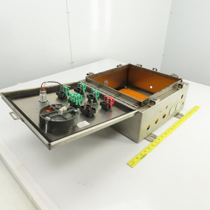 16" x 16" x 7" Stainless Steel Electrical Enclosure W/Backplate & Controls