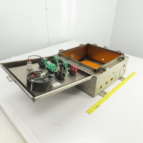 16" x 16" x 7" Stainless Steel Electrical Enclosure W/Backplate & Controls