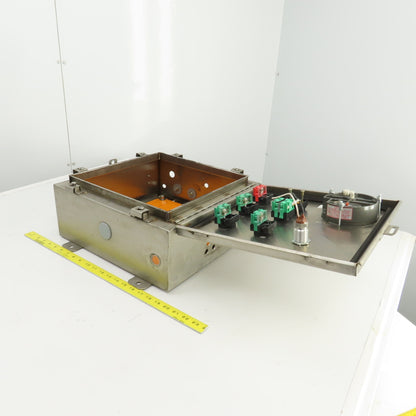 16" x 16" x 7" Stainless Steel Electrical Enclosure W/Backplate & Controls