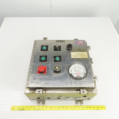 16" x 16" x 7" Stainless Steel Electrical Enclosure W/Backplate & Controls