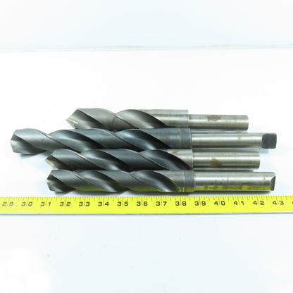 1-3/16" To 1-35/64" High Speed Steel Drill Bit Misc. Lot of 4