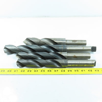 1-3/16" To 1-35/64" High Speed Steel Drill Bit Misc. Lot of 4