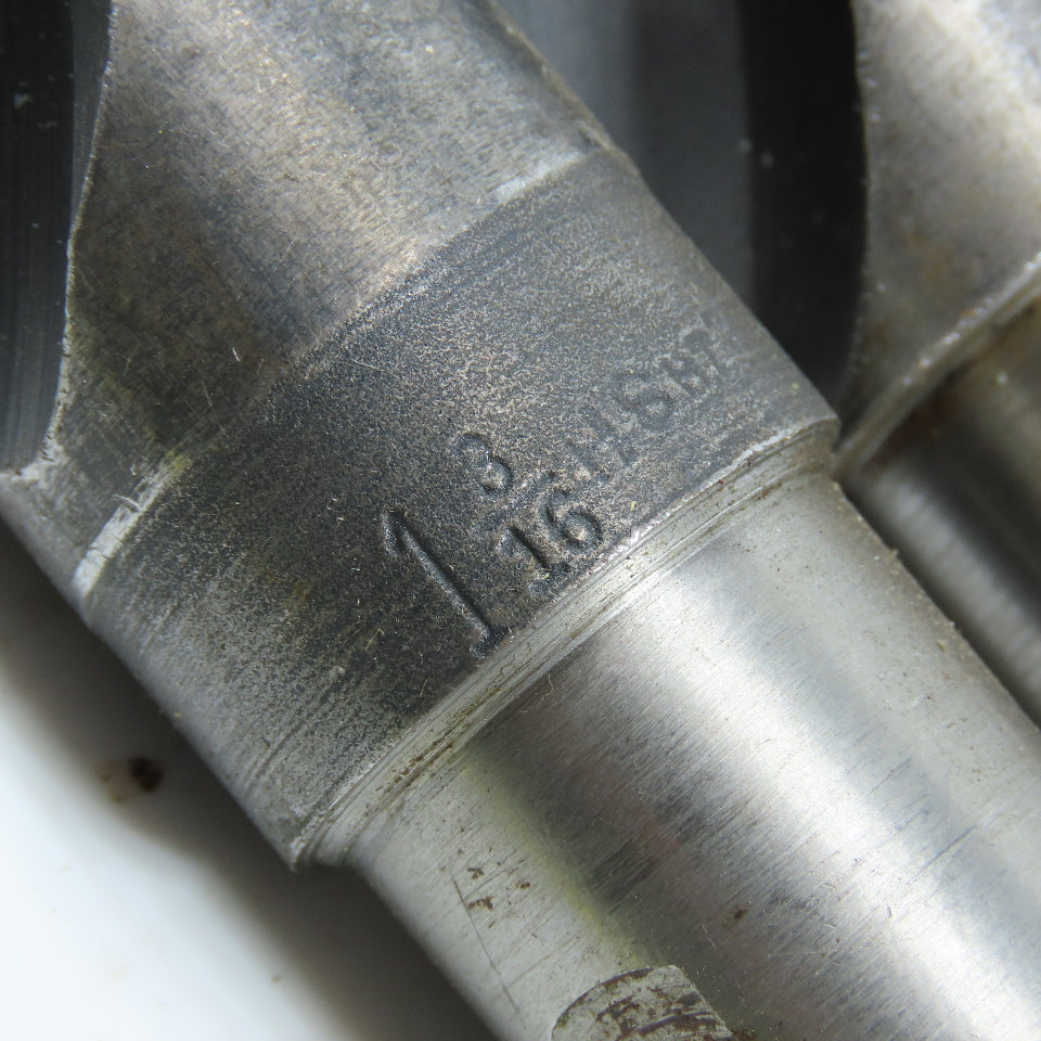 1-3/16" To 1-35/64" High Speed Steel Drill Bit Misc. Lot of 4