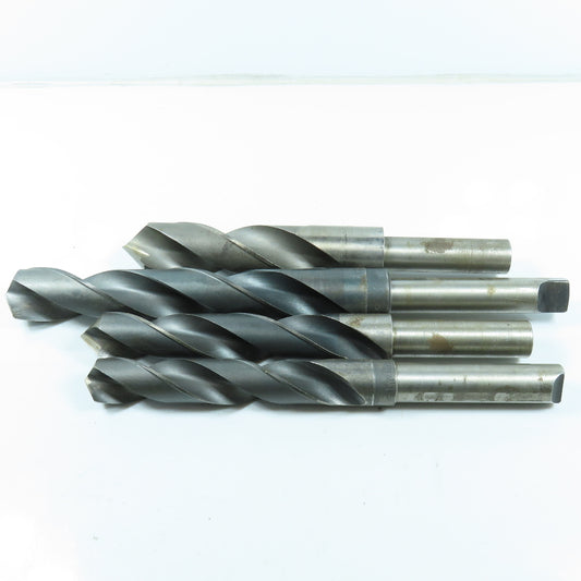 1-3/16" To 1-35/64" High Speed Steel Drill Bit Misc. Lot of 4