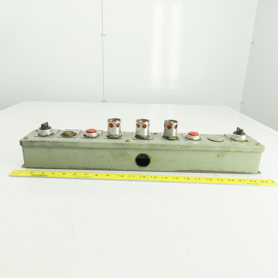 22-1/2" x 3" x 3" Operator Control Panel Electrical Enclosure W/Controls