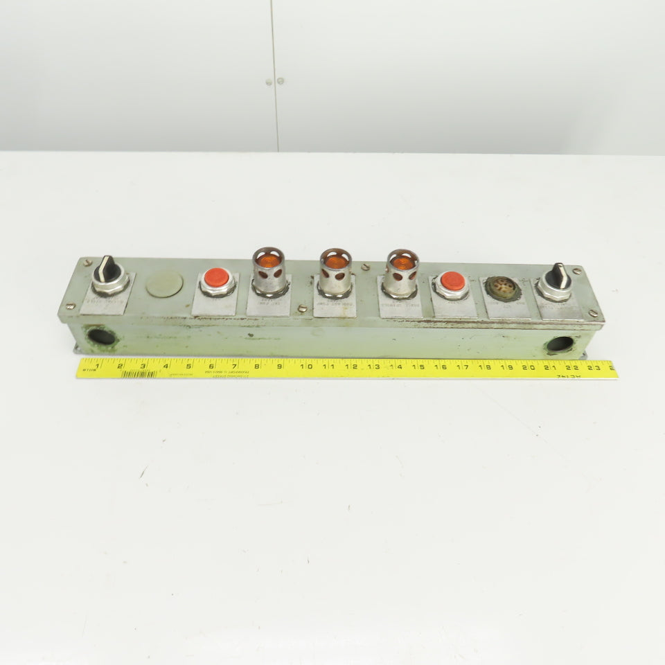 22-1/2" x 3" x 3" Operator Control Panel Electrical Enclosure W/Controls