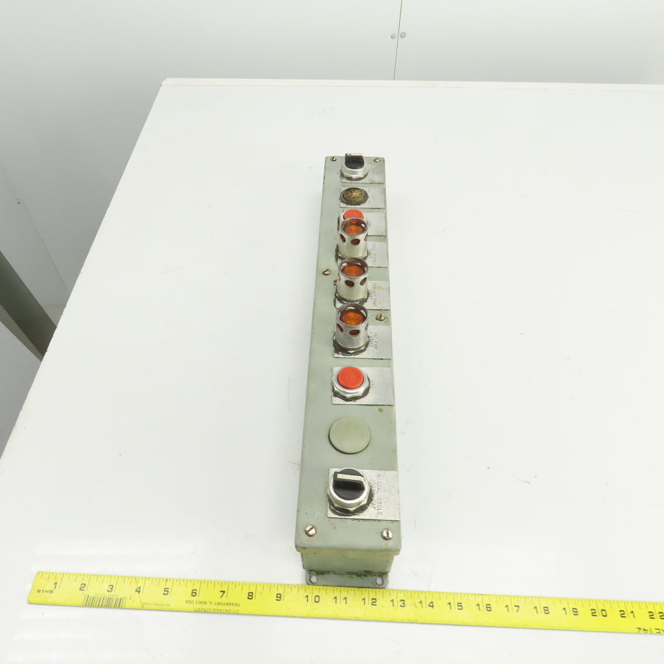 22-1/2" x 3" x 3" Operator Control Panel Electrical Enclosure W/Controls