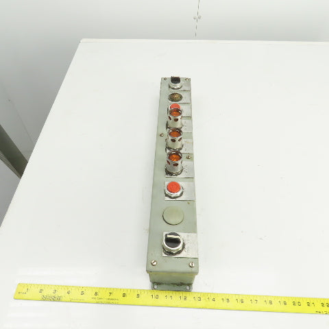 22-1/2" x 3" x 3" Operator Control Panel Electrical Enclosure W/Controls