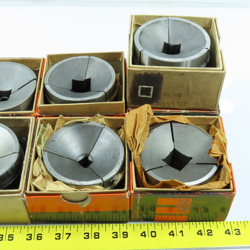 Sutton 1/4" To 1-1/8" 3 Piece Machinist Square Collet Pad Set Lot of 9