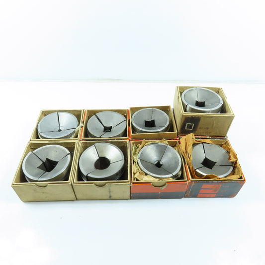 Sutton 1/4" To 1-1/8" 3 Piece Machinist Square Collet Pad Set Lot of 9