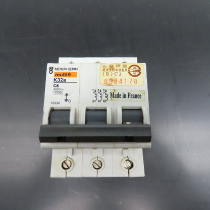Merlin Gerin K32a Multi9 3 Pole Circuit Breaker 32A 400V