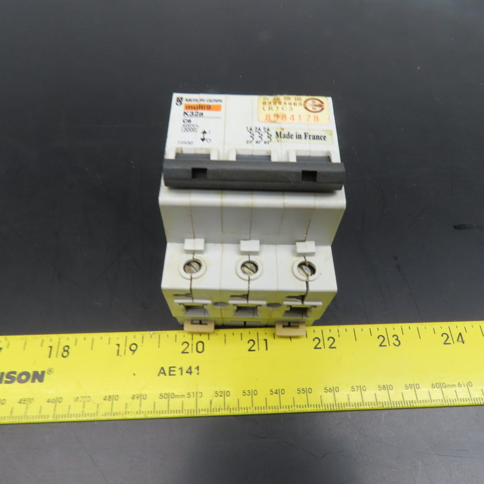 Merlin Gerin K32a Multi9 3 Pole Circuit Breaker 32A 400V