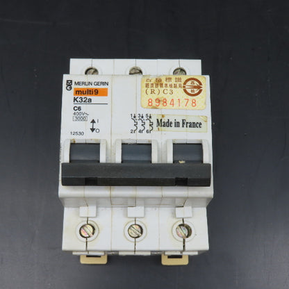 Merlin Gerin K32a Multi9 3 Pole Circuit Breaker 32A 400V
