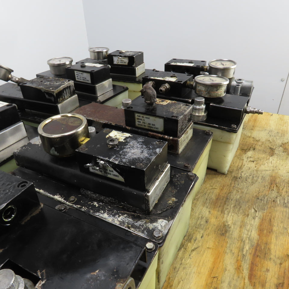 SPX Hytec 100987 Model G Pneumatic Hydraulic Pump 4800 PSI Parts/Repair Lot/14
