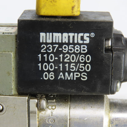Numatics 031SA400C000030 150PSI Air Solenoid Valve 120V W/237-958B