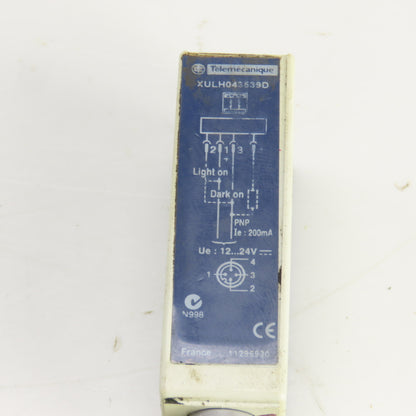 Schneider XULH043539D Photoelectric Sensor 12-24 VDC 200mA 4 Pin Male Connector