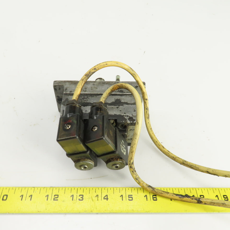 Mecman 580-270 000-1 Subplate W/(2) 24VDC Solenoid Valves 581-22