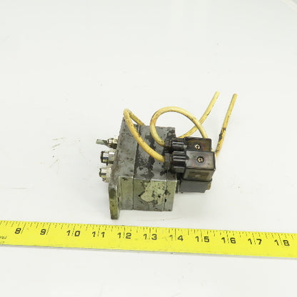 Mecman 580-270 000-1 Subplate W/(2) 24VDC Solenoid Valves 581-22