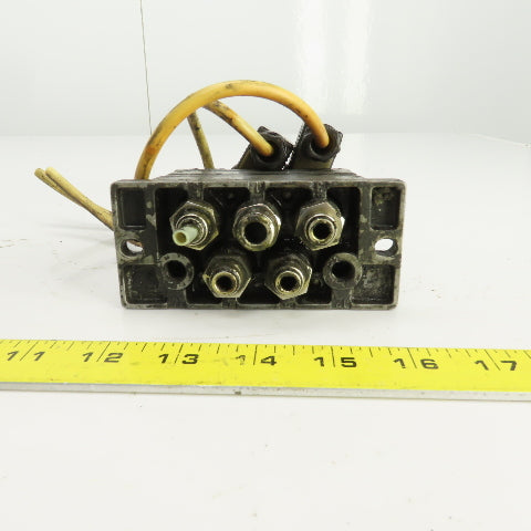 Mecman 580-270 000-1 Subplate W/(2) 24VDC Solenoid Valves 581-22