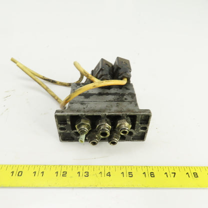 Mecman 580-270 000-1 Subplate W/(2) 24VDC Solenoid Valves 581-22