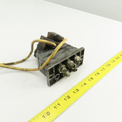 Mecman 580-270 000-1 Subplate W/(2) 24VDC Solenoid Valves 581-22