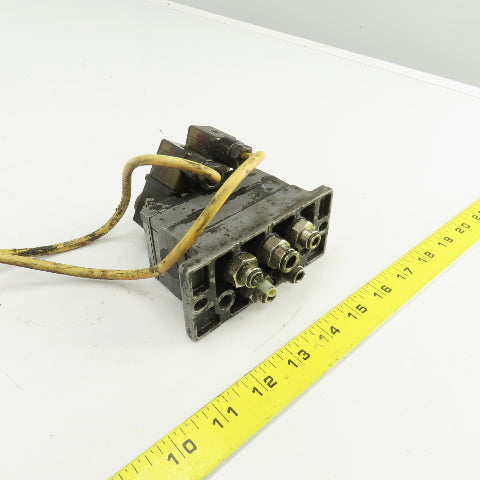 Mecman 580-270 000-1 Subplate W/(2) 24VDC Solenoid Valves 581-22