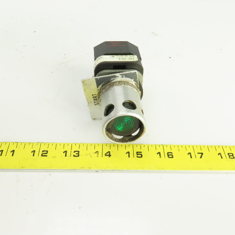 Allen Bradley 800T-PA16 Ser T Green Illuminated Push Button 120V