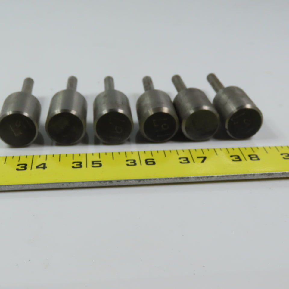 Carbon Steel Counter Bore Pilot 13/16" x 1/4" Lot of 6