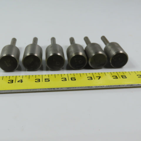 Carbon Steel Counter Bore Pilot 13/16" x 1/4" Lot of 6