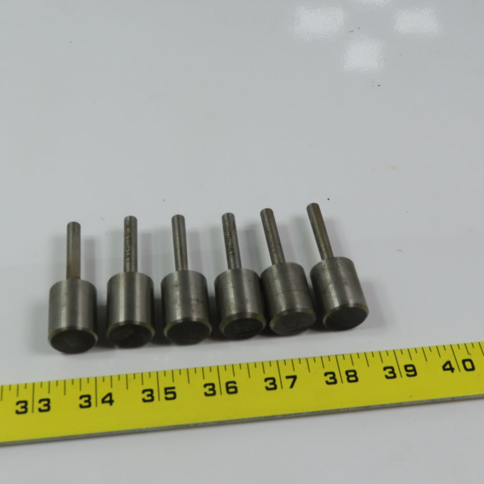 Carbon Steel Counter Bore Pilot 13/16" x 1/4" Lot of 6