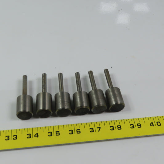 Carbon Steel Counter Bore Pilot 13/16" x 1/4" Lot of 6