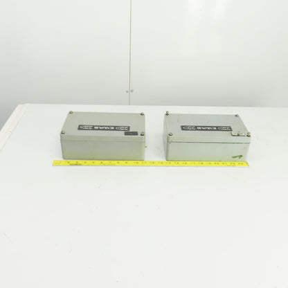 10" x 6" x 3-1/2" Electrical Enclosure Junction Box Screw-On Cover Lot Of 2