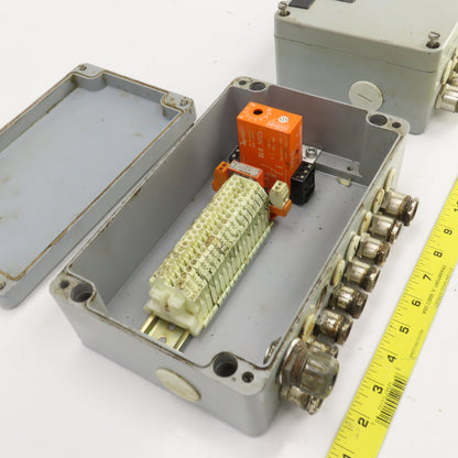 10" x 6" x 3-1/2" Electrical Enclosure Junction Box Screw-On Cover Lot Of 2
