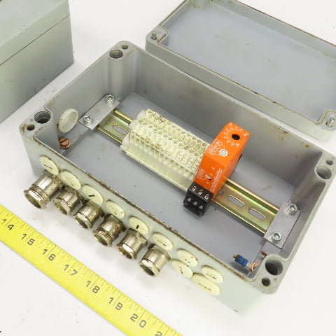 10" x 6" x 3-1/2" Electrical Enclosure Junction Box Screw-On Cover Lot Of 2