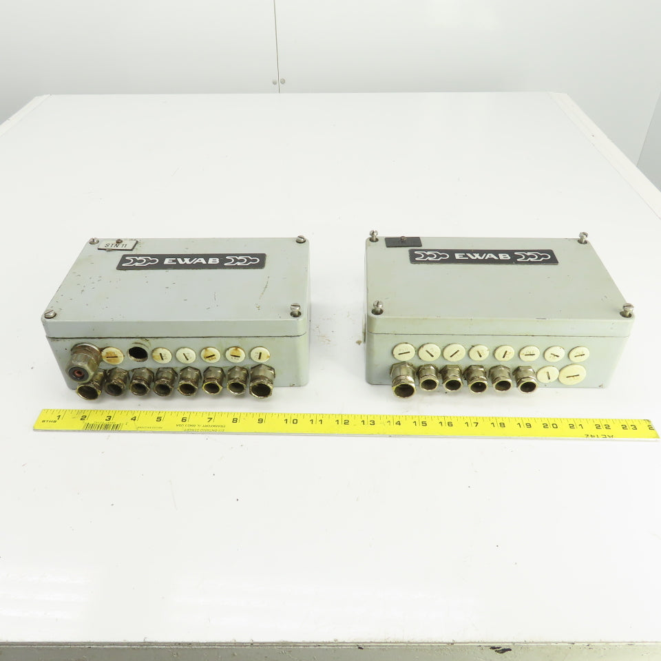 10" x 6" x 3-1/2" Electrical Enclosure Junction Box Screw-On Cover Lot Of 2
