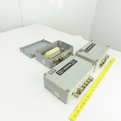 10" x 6" x 3-1/2" Electrical Enclosure Junction Box Screw-On Cover Lot Of 3
